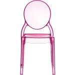 Καρέκλα Ακρυλική Elizabeth Pink Transparent 47X50X90εκ.