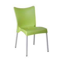 Καρέκλα Πολυπροπυλενίου Αλουμίνιο Juliette Light Green 48Χ53Χ83εκ.