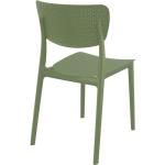 Καρέκλα Πολυπροπυλενίου Lucy Olive Green 45Χ53Χ82εκ.