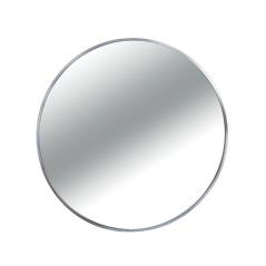 Καθρέπτης αλουμινίου, στρογγυλός, ασημί χρ.,δ.60cm