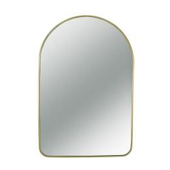 Καθρέπτης αλουμινίου σχ.αψίδα, χρυσό χρ.,60x2.8x90cm