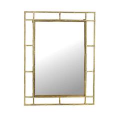 Καθρέπτης με χρυσή μετ/κή κορνιζα σχ.Bamboo,69.5x3x99cm