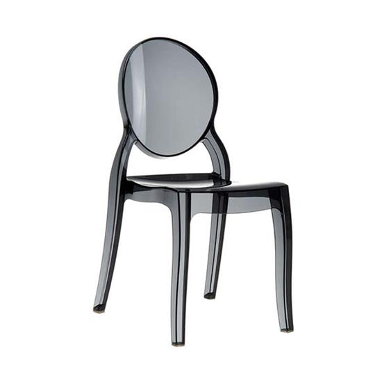Καρέκλα Ακρυλική Elizabeth Black Transparent 47X50X90εκ.