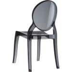 Καρέκλα Ακρυλική Elizabeth Black Transparent 47X50X90εκ.