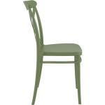 Καρέκλα Πολυπροπυλενίου Cross Olive Green 51Χ51Χ87εκ.