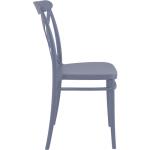 Καρέκλα Πολυπροπυλενίου Cross Dark Grey 51Χ51Χ87εκ.