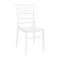 Καρέκλα Ακρυλική Chiavari Glossy White 45X51X91εκ.