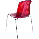 Καρέκλα Ακρυλική Allegra Red Transparent 50Χ54Χ84εκ.