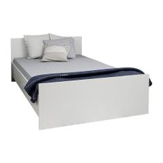 Κρεβάτι Duero pakoworld λευκό 120x200εκ