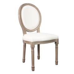 JAMESON Καρέκλα K/D Τραπεζαρίας Σαλονιού, Decape, Pu Άσπρο 49x55x95cm