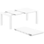 Τραπέζι Πολυπροπυλενίου Επεκτεινόμενο Vegas White 100X100/140X75εκ.