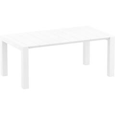 Τραπέζι Πολυπροπυλενίου Επεκτεινόμενο Vegas White 100X180/220X75εκ.