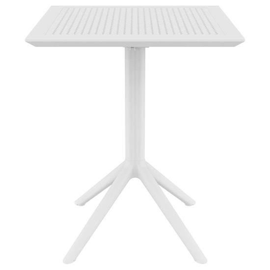 Τραπέζι Πολυπροπυλενίου Sky Πτυσσόμενο White 60X60X74εκ.
