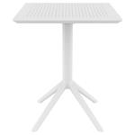Τραπέζι Πολυπροπυλενίου Sky Πτυσσόμενο White 60X60X74εκ.