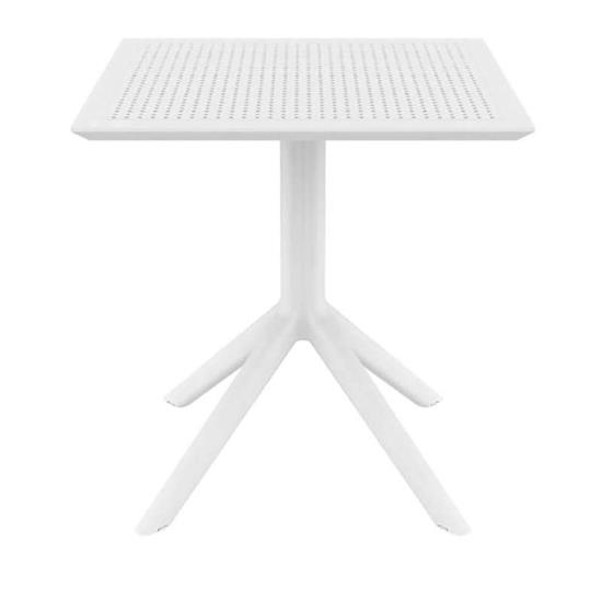 Τραπέζι Πολυπροπυλενίου Sky White 70X70X74εκ.