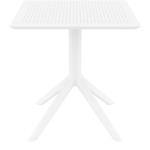 Τραπέζι Πολυπροπυλενίου Sky White 70X70X74εκ.