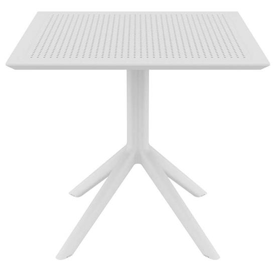 Τραπέζι Πολυπροπυλενίου Sky White 80X80X74εκ.
