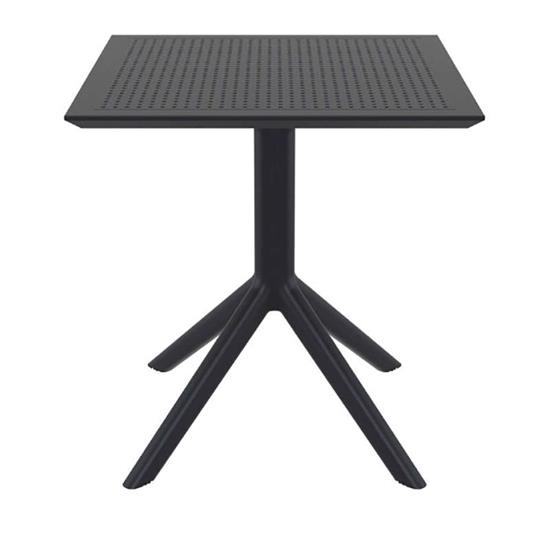 Τραπέζι Πολυπροπυλενίου Sky Black 70X70X74εκ.