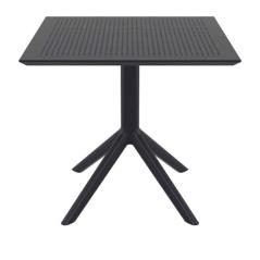 Τραπέζι Πολυπροπυλενίου Sky Black 80X80X74εκ.