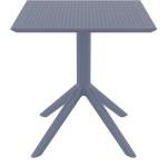 Τραπέζι Πολυπροπυλενίου Sky Dark Grey 70X70X74εκ.