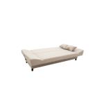 Kαναπές-κρεβάτι Tiko pakoworld 3θέσιος αποθηκευτικός χώρος ύφασμα μπεζ 200x85x90εκ