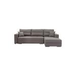 Γωνιακός καναπές-κρεβάτι Morgana pakoworld αριστερή γωνία γκρί 270x190x98/88εκ
