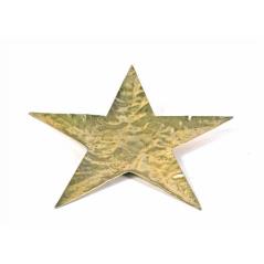 Σφυρήλατη Βάση Αλουμινίου Αστέρι Χρυσό 27cm