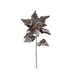 Αλεξανδρινό λουλούδι με 2 φύλλα, μολυβί ύφασμα Υ 65cm