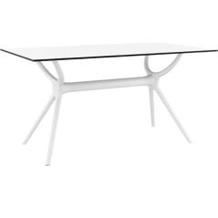 Τραπέζι Πολυπροπυλενίου/HPL Air White 140X80X74εκ.