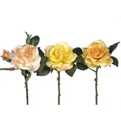 Πικ Τριαντάφυλλο υφασμάτινο σε 3 χρώματα (Σωμόν/Κίτρινο/Πορτοκαλί) Υ28cm| ZAROS