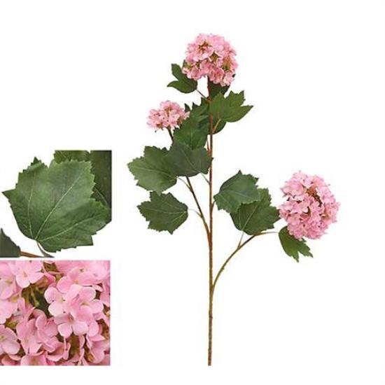 Ορτανσία Garden x 3 λουλούδια ροζ χρ.,81cm