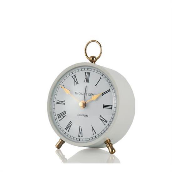 Επιτραπέζιο ρολόι σε αν.γκρι χρ. πλαστικό,10cm