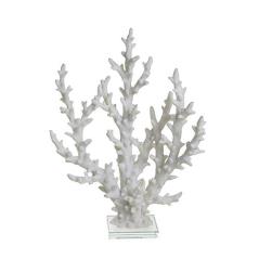 Διακοσμητικό κοράλι, λευκό χρ.,26x32cm