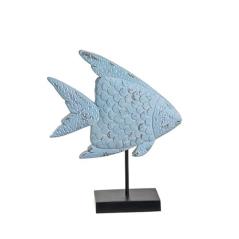 Διακοσμητικό τροπικό ψάρι σε stand, γαλάζιο χρ. συνθετικό πλαστικό ,27,4Χ7.7Χ33cm