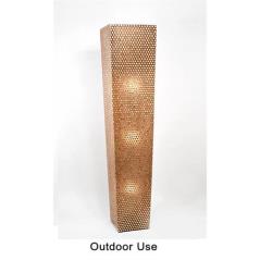 ΦΩΤΙΣΤΙΚΟ ΔΑΠΕΔΟΥ ΜΕ ΚΑΣΠΩ ΑΠΟ FIBERGLASS, ΜΕ 3 ΦΩΤΑ, χαλκού συνθετικό πλαστικό 181 cm | ZAROS
