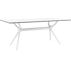 Τραπέζι Πολυπροπυλενίου/HPL Air White 180Χ90Χ74εκ.