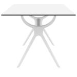 Τραπέζι Πολυπροπυλενίου/HPL Air White 180Χ90Χ74εκ.
