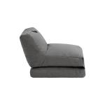 Πολυθρόνα πουφ-κρεβάτι PWF-0558 pakoworld αδιάβροχο γκρι ύφασμα 57x84x75cm