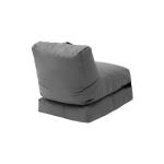Πολυθρόνα πουφ-κρεβάτι PWF-0558 pakoworld αδιάβροχο γκρι ύφασμα 57x84x75cm