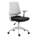 Καρέκλα Γραφείου A1150-W Λευκό Μαύρο Ύφασμα 62Χ54Χ92/102εκ.