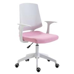 Καρέκλα Γραφείου A1150-W Λευκό Ροζ Ύφασμα 62Χ54Χ92/102εκ.