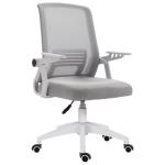 Καρέκλα γραφείου A1180W Λευκό/Γκρι mesh με Ανάκλιση 56Χ60Χ88/96εκ.