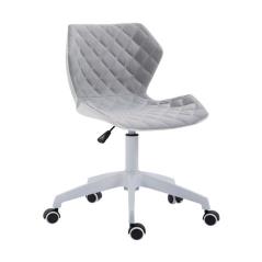 Καρέκλα Γραφείου A1700-W Λευκό/Γκρι Ύφασμα 48X50X79/91εκ.