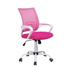 Καρέκλα Γραφείου A1850-W Λευκό/Ροζ mesh με Ανάκλιση 56Χ53Χ92-100εκ.