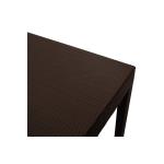Gabi Τραπέζι PP χρώμα σκούρο καφέ 80x80x77εκ