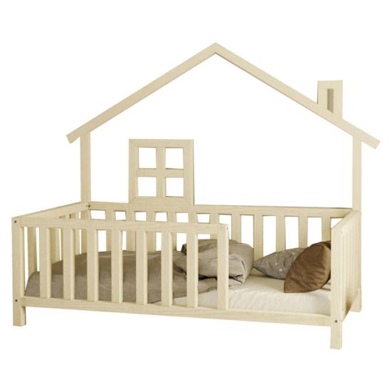 Παιδικό κρεβάτι Amias pakoworld ξύλο πεύκου φυσικό 90x190εκ