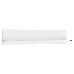 Ραφιέρα Pico pakoworld λευκό gloss μελαμίνη 120x20x25εκ