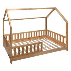 Παιδικό κρεβάτι Sleepy pakoworld φυσικό ξύλο 90x190εκ